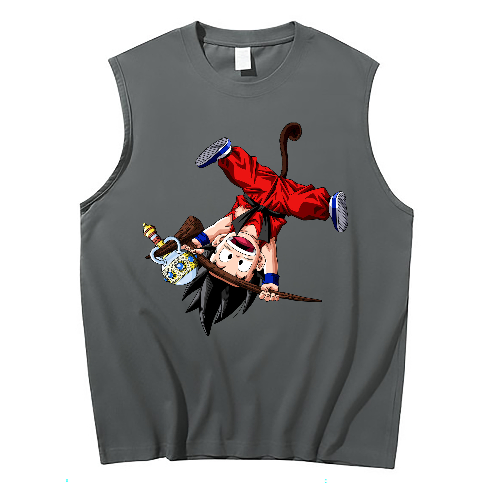 （画像用） ドラゴンボール 孫悟空（そん ごくう）Son Goku カカロット DRAGON BALL Kakarotto コットン100％タンクトップ（フロントプリント）